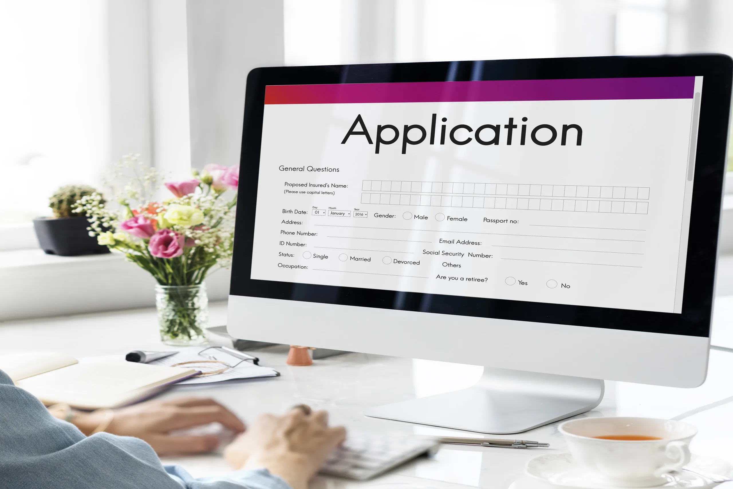 application form employment document concept 1