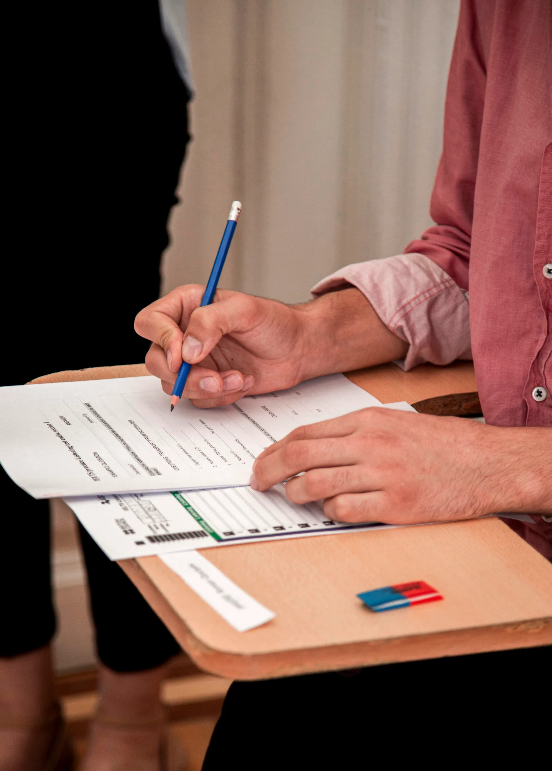 taking examination job application form filling scaled